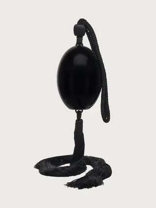 Ferragamo Women Minaudiere with long fringing Black