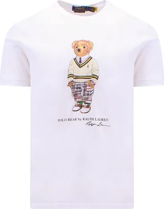 Cotton t-shirt with front logo print