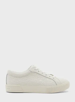 Monogram Lace Up Sneakers