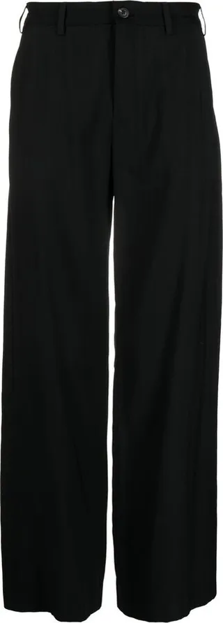 Straight-Leg Cotton Trousers
