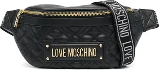Logo-Plaque Quilted Belt Bag