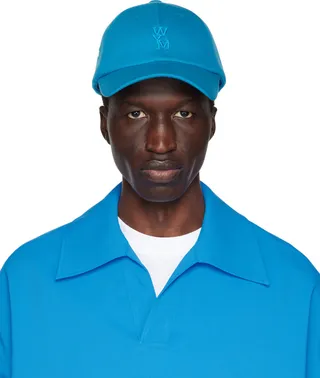 Wooyoungmi Blue Embroidered Cap