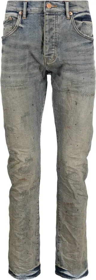 Distressed Slim-Fit Jeans