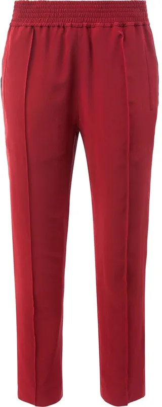 Elastic Waist Cropped Pants