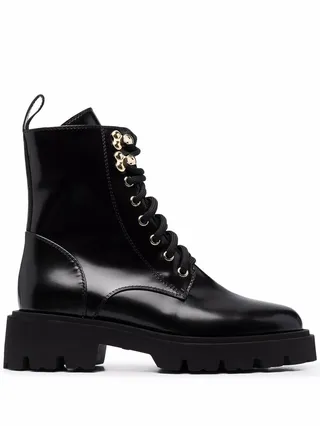 Lace-Up Combat Boots