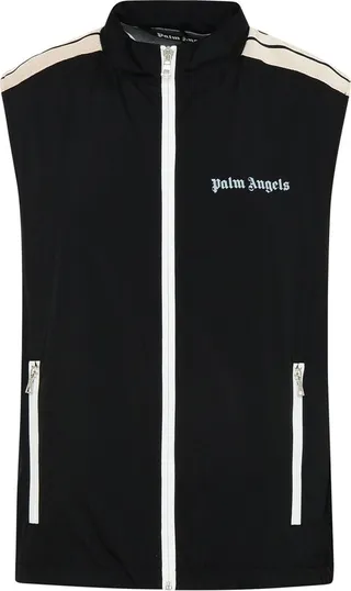 Palm Angels Logo Printed Zipped Gilet