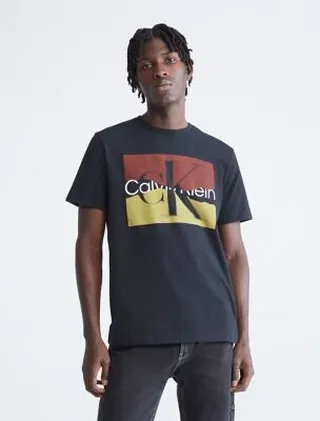 Torn Monogram Logo Crewneck T-Shirt
