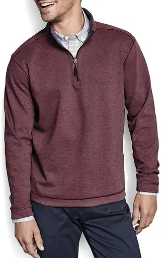 Reversible Quarter-Zip Sweater