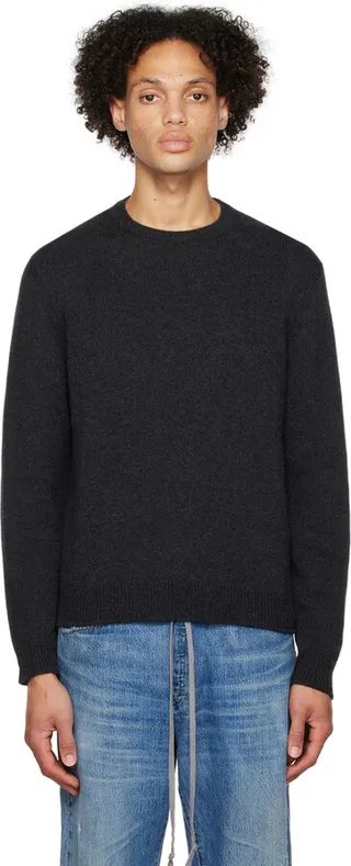 Ralph Lauren Purple Label Gray Cashmere Sweater