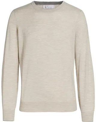 Crewneck Wool & Cashmere Sweater