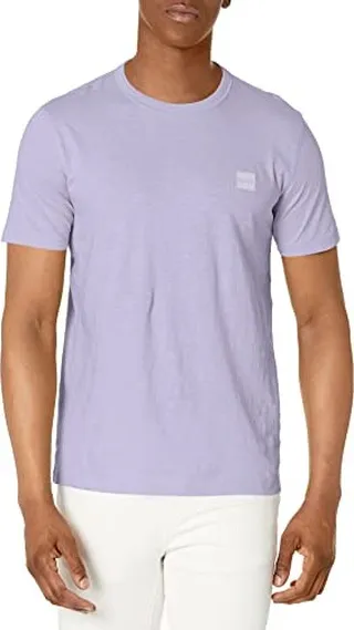 BOSS Men's Tonal Square Patch Logo Jersey T-Shirt