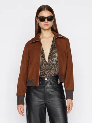 Structured Suede Bomber Canyon
