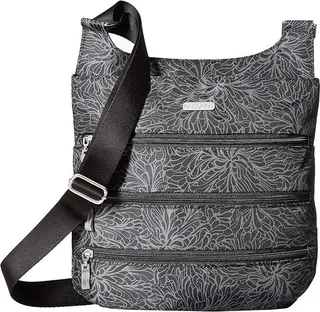 Baggallini Big Zipper Bagg (Midnight Blossom) Cross Body Handbags