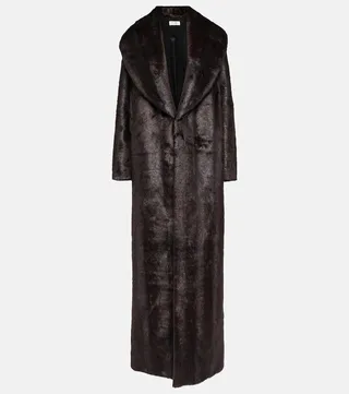 Faux fur coat