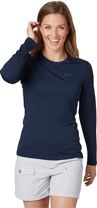 Helly Hansen Lifa Active Solen Long Sleeve (Navy) Women's Clothing
