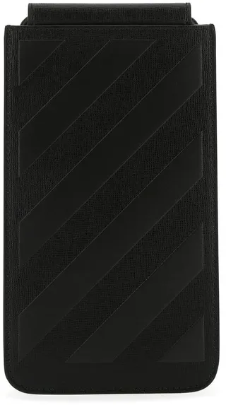 Off-White Diagonal Stripe Lanyard Phone Holder