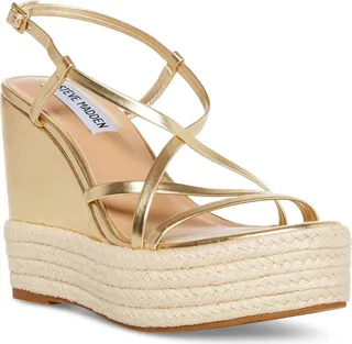 Steve Madden Women's Whitlee Strappy Espadrille Platform Wedge Sandals
