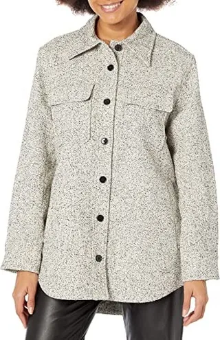 Club Monaco Women's Tweed Shirt Jacket