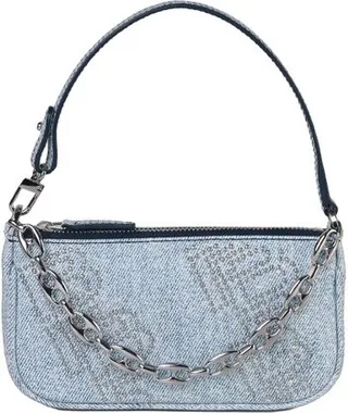 By Far Mini Rachel Embossed Shoulder Bag