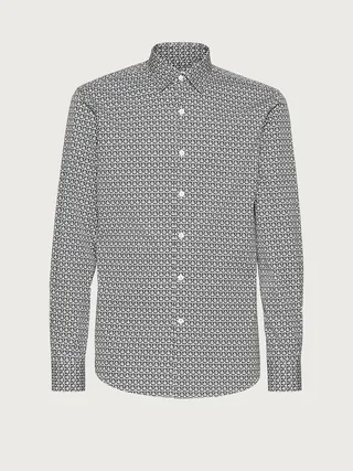 Ferragamo Men Long sleeve sport shirt White