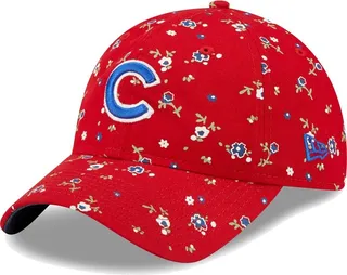 Women's New Era Red Chicago Cubs Floral 9TWENTY Adjustable Hat