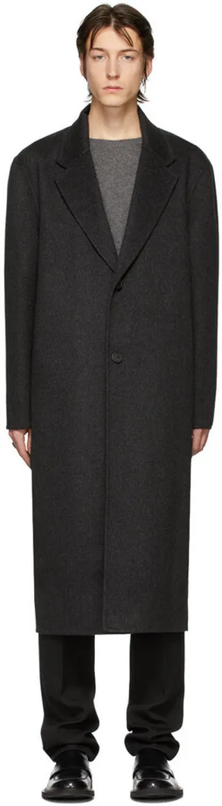 Bottega Veneta Grey Double-Wool Oversized Coat