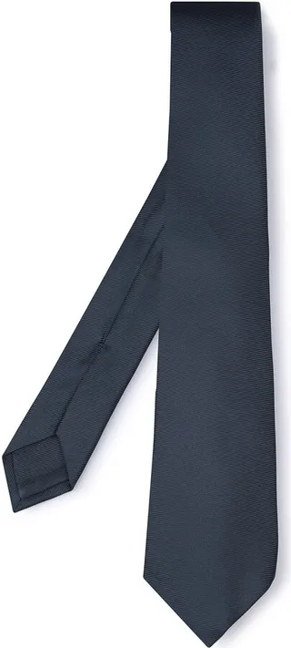 Men's Tie In Navy Blue Silk