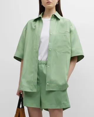 Moheli Oversized Button-Up Shirt