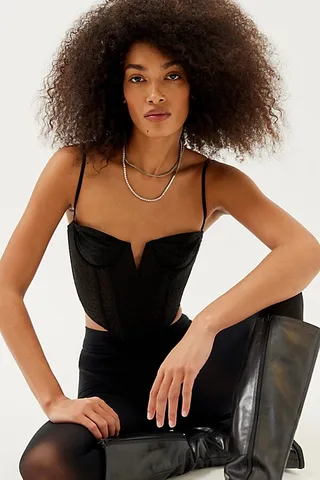 Out From Under Diamond Mesh Corset