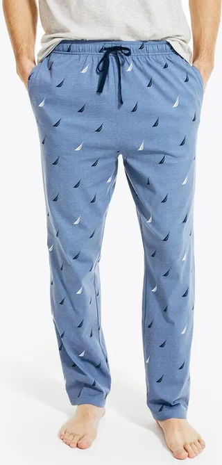 Nautica Mens Logo Print Knit Sleep Pant