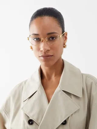 Cat-eye Metal Glasses