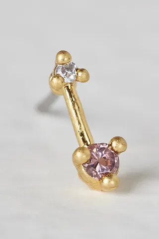 Arrow Gold Plated Stud Earring by Free People