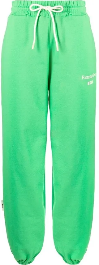 Fantastic Green drawstring track pants