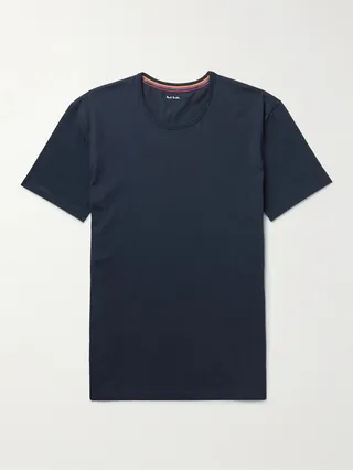 Slim-Fit Logo-Appliquéd Cotton-Jersey T-Shirt