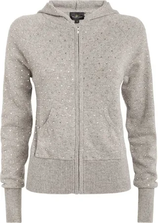 William Sharp Cashmere Crystal-Embellished Hoodie