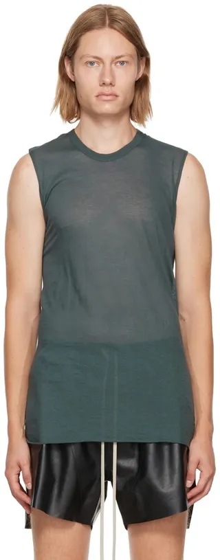 Rick Owens Green Basic T-Shirt