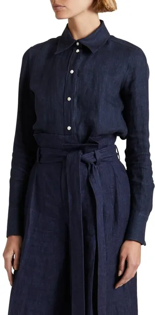 Linen Collared Classic Shirt