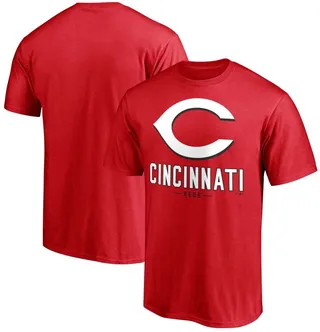 Men's Big and Tall Red Cincinnati Reds Primary Wordmark T-shirt