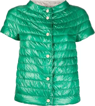 Short-Sleeve Padded Down Jacket
