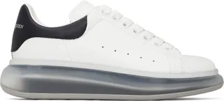Alexander McQueen White & Navy Oversized Sneakers