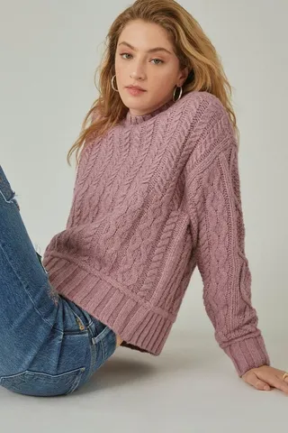 Cable Crew Sweater