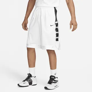 Nike Men's Dri-FIT Elite Basketball Shorts in White