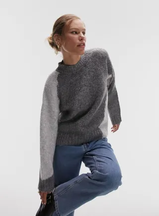 Color Block Knitted Sweater