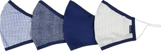 Andy & Evan Adult General Sizing ADULT 4 PACK FACE MASKS Blue