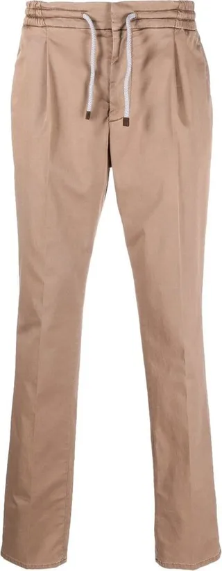 Straight-Leg Drawstring Chinos