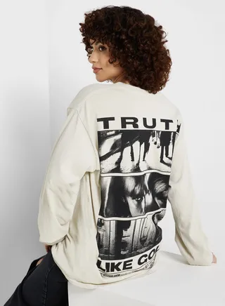 Graphic Oversized Top