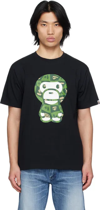BAPE Black Distortion Baby Milo T-Shirt