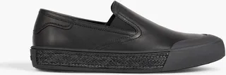 Leather slip-on sneakers