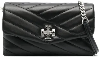 Chevron leather quilted bag