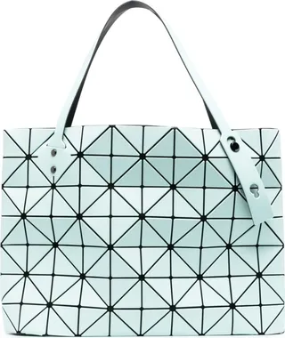 Lucent geometric-pattern tote bag